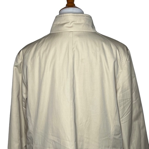 Weatherproof All Weather Mid Length Car Coat Ivory Size XL Insulated Zip Classic - Picture 6 of 13